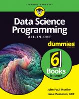Data Science Programming All-In-One For Dummies
 1119626110, 9781119626114