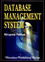Database Management System
 9781642875720, 9788184881394