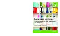 Database systems: a practical approach to design, implementation, and management [6. ed]
 9780132943260, 1292061189, 9781292061184, 0132943263