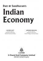 Datt & Sundharam’s Indian Economy [72 ed.]
 9789352531295