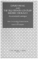 David Hume and The Eighteenth Century British Thought: An annotated catalogue [1]
 4805752092