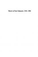 Death in East Germany, 1945-1990
 9781782380146