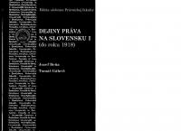 Dejiny práva na Slovensku I (do roku 1918) [Učebnice Právnickej fakulty ed.]
 9788071603917