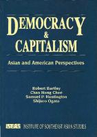 Democracy and Capitalism. Asian and American Perspectives
 9813016604