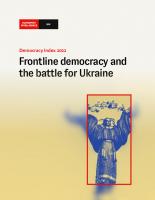 Democracy Index 2022 : Frontline democracy and the battle for Ukraine