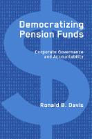 Democratizing Pension Funds : Corporate Governance and Accountability [1 ed.]
 9780774856072, 9780774813976