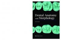 Dental Anatomy and Morphology
 9780867157703, 0867157704