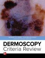 Dermoscopy Criteria Review [1st ed.]
 9781260136258