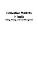 Derrivative markets in India trading, pricing, and risk management
 9780071332958, 0071332952
