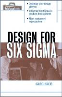 Design for Six Sigma  [1 ed.]
 0071413766, 9780071413763