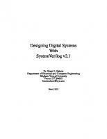 Designing Digital Systems With SystemVerilog (v2.1) [2.1 ed.]
 9798727537466