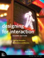 Designing for Interaction: Creating Innovative Applications and Devices
 9780321643391, 0321643399
