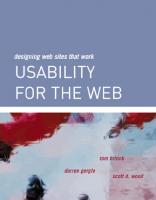 Designing Web sites that work: usability for the Web [1st ed]
 2001095449, 1558606580, 9781558606586