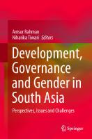 Development, Governance and Gender in South Asia: Perspectives, Issues and Challenges
 9811651086, 9789811651083