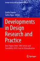 Developments in Design Research and Practice: Best Papers from 10th Senses and Sensibility 2019: Lost in (G)localization (Springer Series in Design and Innovation, 17)
 3030865959, 9783030865955