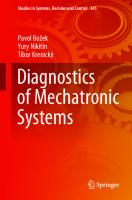 Diagnostics of Mechatronic Systems (Studies in Systems, Decision and Control, 345)
 3030670546, 9783030670542