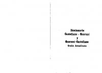 Diccionario Castellano - Guaraní y Guaraní - Castellano
