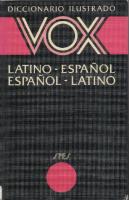 Diccionario ilustrado vox latino-español, español-latino
 9788471531971