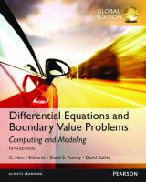 Differential Equations and Boundary Value Problems: Computing and Modeling
 9780321796981, 1292108770, 9781292108773, 0321796985