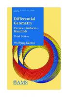 Differential Geometry : Curves --- Surfaces --- Manifolds, Third Edition [3ed.]
 1470423200, 978-1-4704-2320-9, 9781470426750, 1470426757