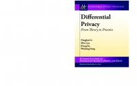 Differential Privacy: From Theory to Practice (Synthesis Lectures on Information Security, Privacy, & Trust)
 9781627054935, 9781627052979, 1627054936