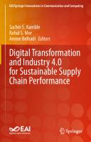 Digital Transformation and Industry 4.0 for Sustainable Supply Chain Performance
 3031197100, 9783031197109