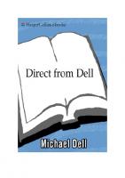 Direct From Dell: Chairman and Chief Executive Officer, Dell Computer Corporation [First Edition]
 0887309143, 9780887309144