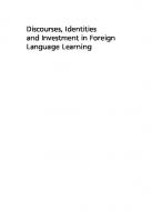 Discourses, Identities and Investment in Foreign Language Learning
 9781800415652