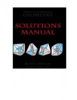 Discrete and Computational Geometry  (Instructor Solution Manual, Solutions)
 0691145539, 9780691145532