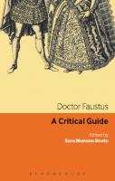 Doctor Faustus: A Critical Guide
 9781847061379, 9781847061386, 9781623567118, 9781441188571