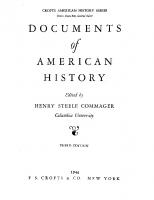 Documents of American history, Vol. 3
 hq37vp159