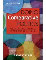 Doing Comparative Politics: an Introduction to Approaches & Issues [3rd ed.]
 9781626374508