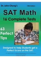 Dr. John Chung's SAT Math [5 ed.]