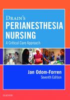 Drain’s Perianesthesia Nursing: A Critical Care Approach [7th Edition]
 9780323399852