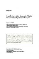 Drug delivery at the nanoscale - A guide for scientists, physicians and lawyers
 9789814800594, 9780429295010