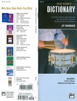 Drum Rudiment Dictionary: A Complete Reference Guide Containing the Percussive Arts Society's 40 International Drum Rudiments
 0739027328, 9780739027325