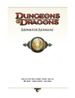 Dungeons & Dragons Monster Manual: Roleplaying Game Core Rules, 4th Edition [4 ed.]
 0786948523, 9780786948529