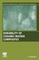 Durability of Ceramic-Matrix Composites (Woodhead Publishing Series in Composites Science and Engineering)
 0081030215, 9780081030219