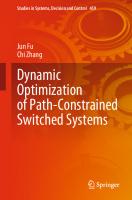 Dynamic Optimization of Path-Constrained Switched Systems
 3031234278, 9783031234279