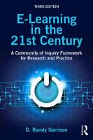 E-Learning in the 21st Century: A Community of Inquiry Framework for Research and Practice [3 ed.]
 1138953563, 9781138953567