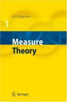 E Measure Theory [Vol Ii]