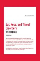 Ear, Nose, and Throat Disorders Sourcebook [3 ed.]
 9780780817012, 9780780817029, 2019013652, 2019014578