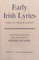 Early Irish Lyrics: Eighth to Twelfth Century