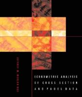Econometric Analysis of Cross Section and Panel Data [1 ed.]
 0-262-23219-7, 9780262232197