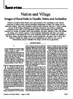 Economic and Political Weekly 
Nation and Village Images of Rural India in Gandhi, Nehru and Ambedkar [August 10 ed.]