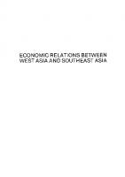 Economic Relations between West Asia and Southeast Asia
 9789814376907