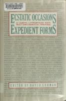Ecstatic Occasions, Expedient Forms
 0025702416