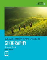Edexcel International GCSE (9-1) Geography Student Book [1 ed.]
 0435184830, 9780435184834