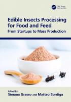 Edible Insects Processing for Food and Feed: From Startups to Mass Production
 0367746948, 9780367746940