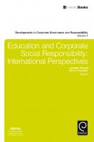 Education and Corporate Social Responsibility : International Perspectives
 9781781905906, 9781781905890